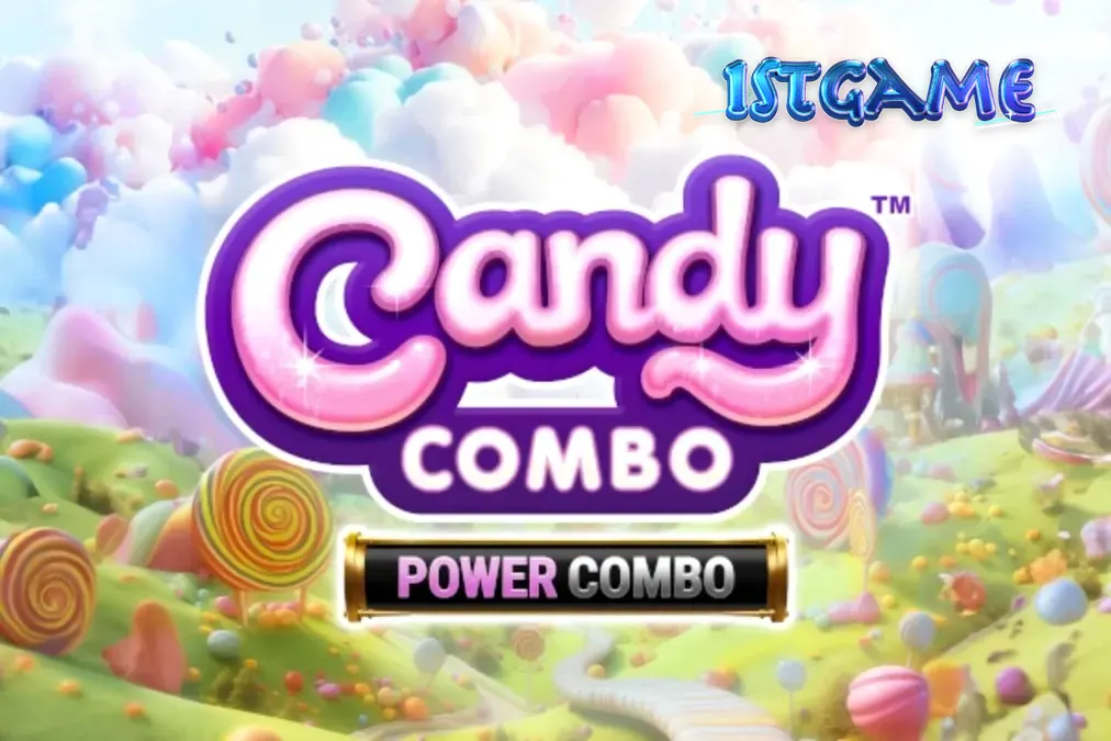 ภาพกราฟิกสีสันสดใสของเกมสล็อต Candy Combo Power Combo King Millions